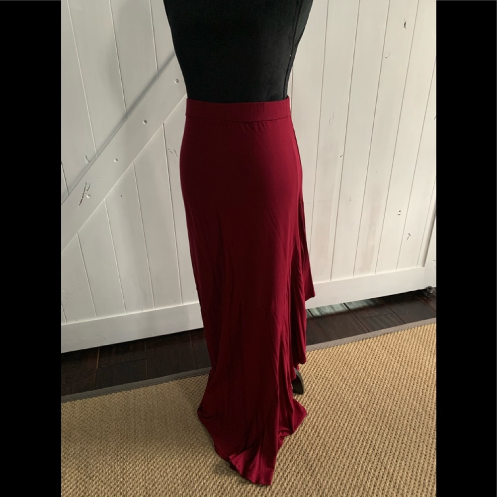 Maroon maxi skirt or dress
